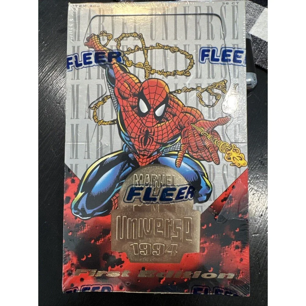 1994 FLEER MARVEL CARDS UNIVERSE FIRST EDITION BOX SPIDER-MAN COVER NEW U.S.